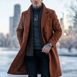 New Winter Men's Wool Blend Extended-Length Super Long Trench Coat Business Casual Streetwear Hybrid Warm Outdoor Jacket for Men
