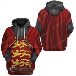 Medieval Templar Knight Graphic Hoodie Men Funny Cosplay Costume Streetwear 3d Printed Uniform Hoodies Fashion Hooded Pullover