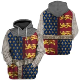 Medieval Templar Knight Graphic Hoodie Men Funny Cosplay Costume Streetwear 3d Printed Uniform Hoodies Fashion Hooded Pullover