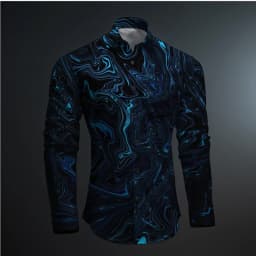 2024 New Geometry 3D Printing Color Block Abstract Fashion Casual Men's Shirt Party Street Spring and Autumn Lapel Long Sleeve