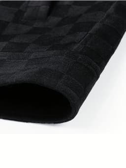 2025 New Suede Chess Board Jackets Men American Retro Spring Autumn Loose Casual Plaid Lapel Jacket Business Workwear Jacket Top