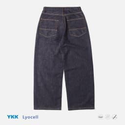12oz 26SS Indigo Blue Lyocell Anti-Fade A-Line Curved-Cut Lightweight Comfortable Casual Denim Jeans for Men and Women Summer