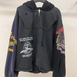 Protocol Reverse Stitching Zipper Sweatshirts High Quality Age Damage Sweatshirts Hoodies Men's Women's Coats