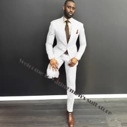 Classy Burgundy Wedding Mens Suits Slim Fit Bridegroom Tuxedos For Men Two Pieces Groomsmen Suit Formal Business Jackets