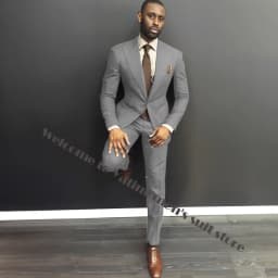 Classy Burgundy Wedding Mens Suits Slim Fit Bridegroom Tuxedos For Men Two Pieces Groomsmen Suit Formal Business Jackets