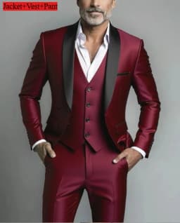 Men Formal Slim Fit Tuxedo Prom Suit Male Groom Wedding Blazers High Quality Groomsman Luxury Dress Business Banquet Party Suit