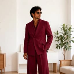 Men Suits Double Breasted with Wide Leg Pants Tuxedo Separates 3 Pieces Mix Match Custom Made Summer Wedding Banquet Groom Wear