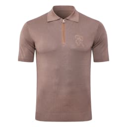 SIJITONGDA2026Men's early spring and summer new style men's half zipper pullover short sleeved knitted sweater POLO size M-5XL