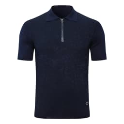 SIJITONGDA2026Men's early spring and summer new style men's half zipper pullover short sleeved knitted sweater POLO size M-5XL