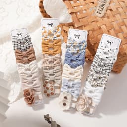 BABY BOWS 20Pcs/set Handmade Fabric Printed Barrette Boutique Mini Boutique Bangs Bow Hair Clip Ins Daisy Hairgripes