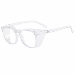 Clear Safety Glasses Women Square Anti Fog Blue Light Blocking Glasses Scratch Resistant Work Glass For Men & Nurse