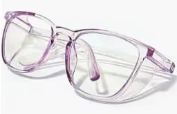 Clear Safety Glasses Women Square Anti Fog Blue Light Blocking Glasses Scratch Resistant Work Glass For Men & Nurse