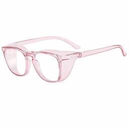 Clear Safety Glasses Women Square Anti Fog Blue Light Blocking Glasses Scratch Resistant Work Glass For Men & Nurse