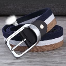 3.5cm Men's Fabric Canvas Webbing Man Belt for student Designer Men Leisure Trousers Belt for Jeans Belts Male Waist Belts