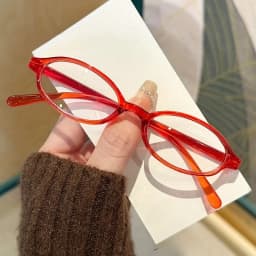 Y2K Retro Oval Square Glasses Colorful Small Frame Glasses Frame Women Anti Blue Light Computer Glasses Vintage Eyeglasses