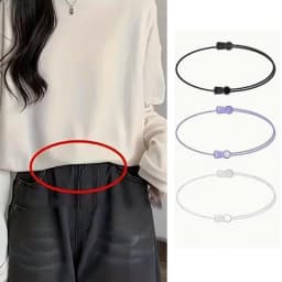 Shirt Belt Adjustable Shirt Lock Undergarment Belt Anti Wrinkles Tieback for Men and Women Keeping Shirt Tucked in Band