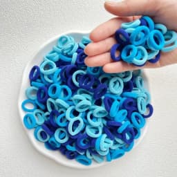 20/50/100PCS Colorful Basic Nylon Ealstic Hair Ties for Girls Ponytail Hold Scrunchie Rubber Band Kids Basic Hair Accessories