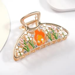 Exquisite Cute Cartoon Flame Hair Claw Boat Dragon Large Hair Claws New Japanese Cat Claw Clip Enamel Hair Accessories for Women