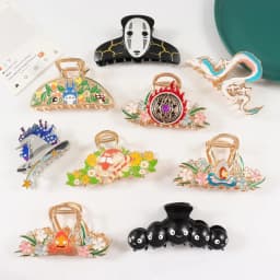Exquisite Cute Cartoon Flame Hair Claw Boat Dragon Large Hair Claws New Japanese Cat Claw Clip Enamel Hair Accessories for Women