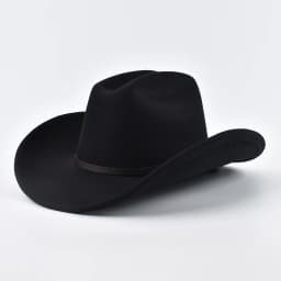 Unisex Western Cowboy Hat With Leather Vintage Big-edge Gentleman Cowgirl Jazz Hat Cloche Church Sombrero Hombre Caps
