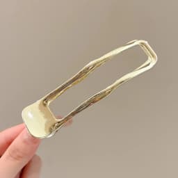 Hollow Rectangle Hair Claw Clips Metal Duckbill Hair Clips Non-Slip Grip Hair Barrettes Geometric Hair Accessories for Daily