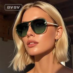 Candy Color Trendy Oversized Pilot Sunglasses Women Summer Fashion Alloy Frame Pilot Sun Glasses Luxury Brand Outdoor Y2K Shades