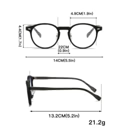 KAMMPT Vintage Round Glasses Fashion Retro Blue Light Blocking Eyeglasses Trendy Stylish Design Candy Color Rim Optical Frames