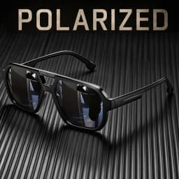 Polarized Pilot Sunglasses Men Women 2026 Retro Square Double Bridge Vintage Sun Glasses UV400 Driving Outdoor