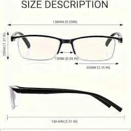 4pcs Fashion Reading Glasses Classic Design with PC Material Unisex Fit Comfortable Reading Experience for Adult +1.0 To +4.0