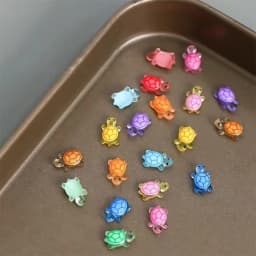100Pcs Cartoon 3D Luminous Turtle DIY Night Glow Mini Resin Animals Dopamine Colored Miniature Figurines Fairy Garden Decoration