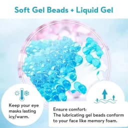 Cold Compress Eye Mask Can Be Reused for Dark Circles Swollen Eyes Relieving Migraines and Eye Fatigue Skincare Gift Eye Mask
