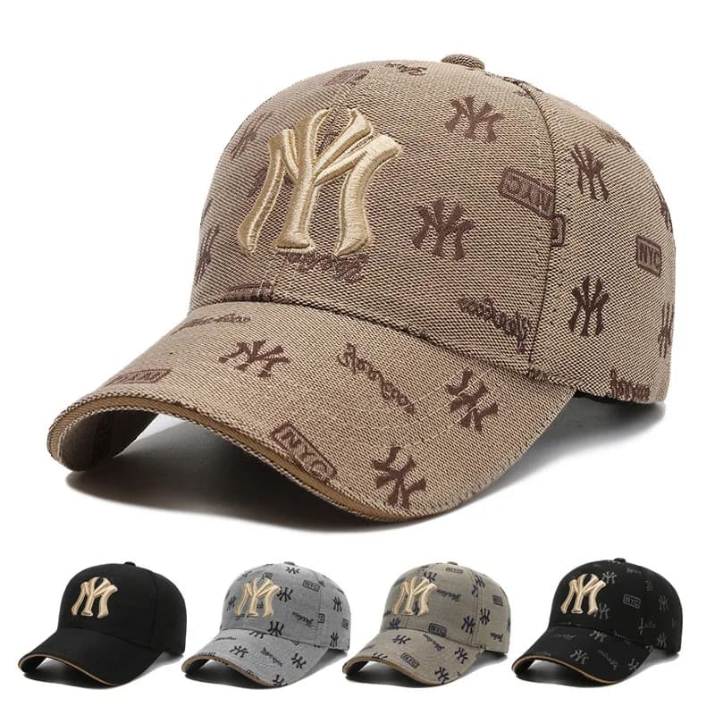 Unisex MY Letter Embroidery Baseball Caps Spring and Autumn Outdoor Adjustable Casual Hats Sunscreen Hat Sports Cap