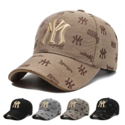 Unisex MY Letter Embroidery Baseball Caps Spring and Autumn Outdoor Adjustable Casual Hats Sunscreen Hat Sports Cap