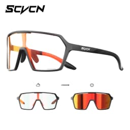 2026 SCVCN New Photochromic Sunglasses for Men Cycling Glasses UV400 Women Driving Glasses MTB Road Bike Sports Eyewear Running