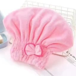 Women Bowtie Quick Drying Hair Cap Microfiber Superfiber Bathing Shower Cap For Spa Bathroom Hair Towel Accessories