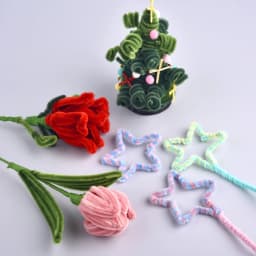 100pcs Plush Stick Twisting Bar Chenille Stems Wire Pipe Kids Toys DIY Strips Creative Hobby Material Stem Iron Felt Wires