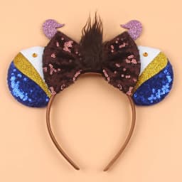 Cute New Mouse Ears Headband Kid Adult Festival Party Sequins 5"Bow Headband Women Baby Girl Party Hair Accessories