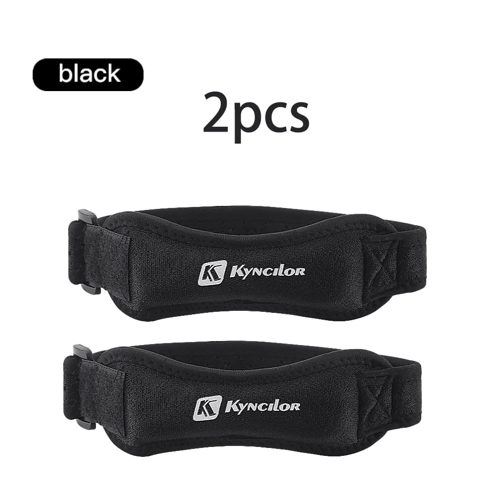 2Pcs Kyncilor Adjustable Patella Knee Bands, Breathable Soft Fabric Leg Straps for Cycling, Jogging, Fitness Training Outdoor Sp