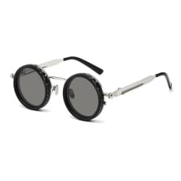 ND Dimming Glasses Polarized Sunglasses Men Women Round Retro Punk Driving Eyeglasses Outdoor Shades UV400 Adjustable Eyewear