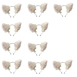 1/6/10pcs Plush Bell Cat Ear Headband for Women Fashion Girls Headband Party Cosplay Hair Band Hair Accessories
