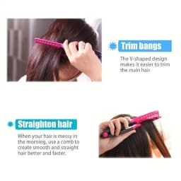 WANMEI 1/2pcs Shaped Straight Hair Comb Plastic Detangle Hair Styling Comb Folding DIY Hair Straightener Salon hair styling tool