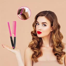 WANMEI 1/2pcs Shaped Straight Hair Comb Plastic Detangle Hair Styling Comb Folding DIY Hair Straightener Salon hair styling tool