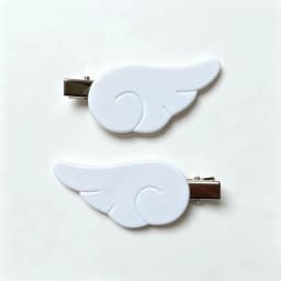 1Pair Cute Sweet Japanese Style Y2K Angel Wing Hair Clip Hairpin Barrettes Hairgrip Headdress Headwear Ornaments Accessories