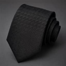 Men's Hand-Tied Narrow Tie 7.5cm (2.95inch) Polyester Black Dark Pattern Wavy Plaid Geometric Stripe Business Formal Wedding Suit Accessories