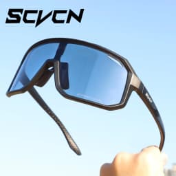 SCVCN Trendy Eyewear Cycling Sunglasses Fashion Sunglasses MTB Bicycle Camping UV400 Hiking Protection Glasses for Men Women