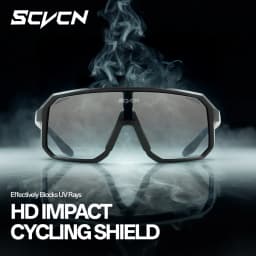 SCVCN Trendy Eyewear Cycling Sunglasses Fashion Sunglasses MTB Bicycle Camping UV400 Hiking Protection Glasses for Men Women
