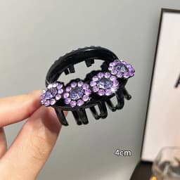 2/4/10pcs Mini Round Rhinestone Hair Claw Retro Zircon Women Girls Claw Clip Small Hairpins Hair Crabs Girls Hair Accessories 