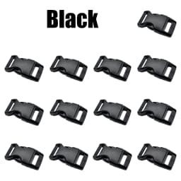 13-100Pcs 10/15/20/25mm Assorted Colors Plastic Side Release Buckle Belt Buckle for Parachute 550 Cord Paracord Bracelet Outdoor