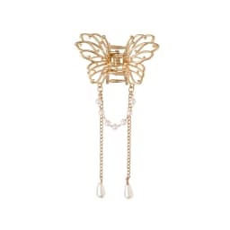AWAYTR Shark Crab Clips Girls Hairpin Hair Accessories Korean Women Simple Hair Claw Clip Butterfly Pearl Tassel Hair Clip