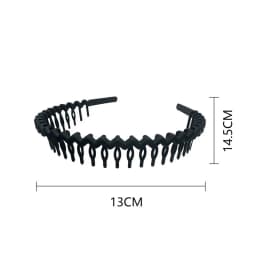 3Pcs Elegant Solid Color Wave Hairbands For Women Trendy Toothed Non-slip Hair Combs Hair Accessories Girl Face Wash Headbands